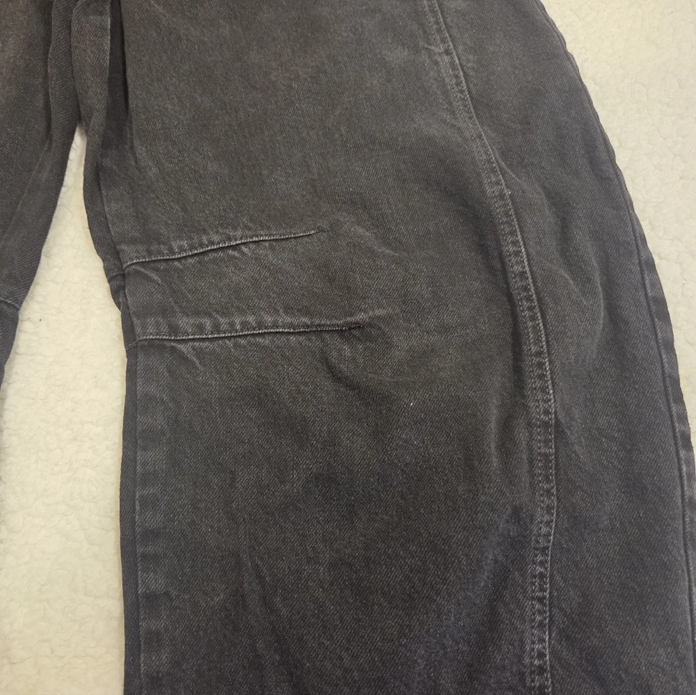 We The Free High-Rise Wide-Leg Jeans in Black - Picture 6 of 10